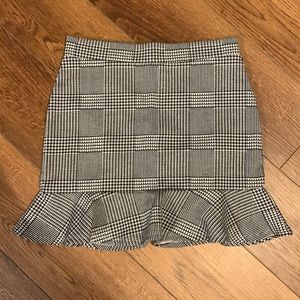 Black and grey Forever 21 flared pencil skirt Size Small